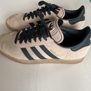 Adidas Beige and Black Shoes
